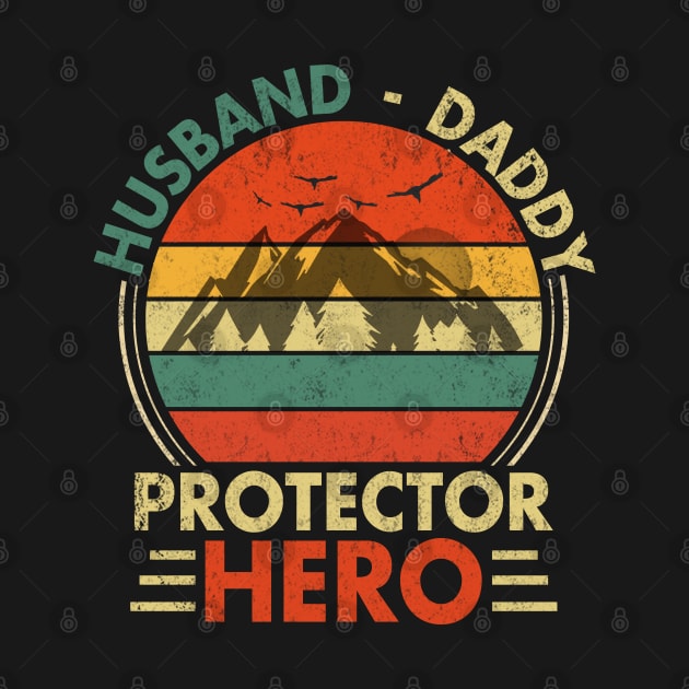 Husband Daddy Protector Hero Gift For Dad Christmas Birthday by Otis Patrick