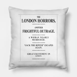 Jack the Ripper: 1888 Headline Pillow