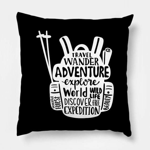 Traveller Bag Pillow by ThrivingTees