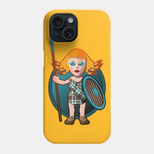 Celtic woman warrior Phone Case