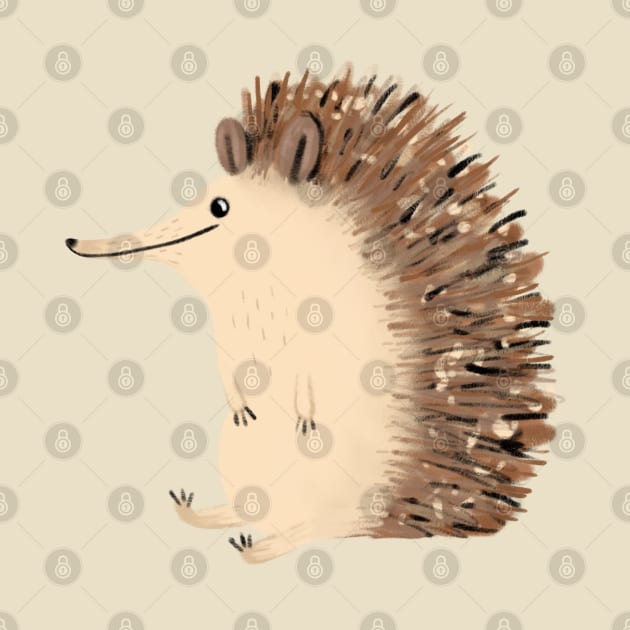 Happy Hedgehog Sketch by Sophie Corrigan