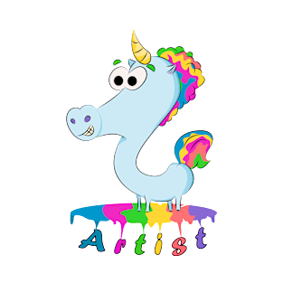 Happy Art Unicorn Rainbow T-Shirt