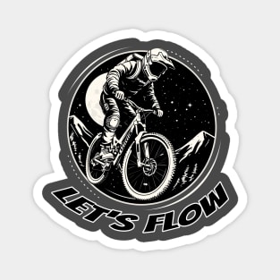 tshirt downhill bike lest's flow Magnet