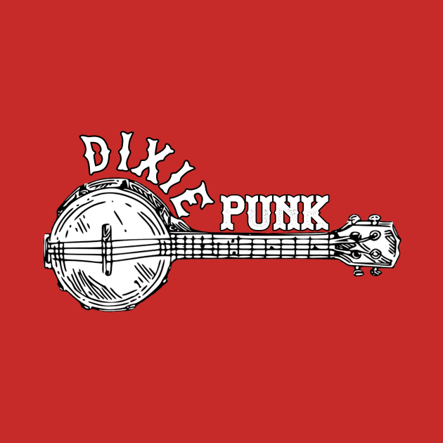 DixiePunk Banjo (Black & White 2) by Pink's Mercantile  
