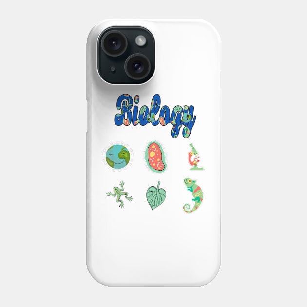 BIOLOGY STICKERS Phone Case by KathyNoNoise