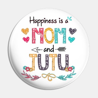 Happiness Is A Mom And Tutu Wildflower Happy Mother's Day Pin