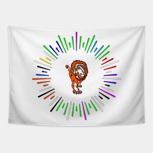 Lion Starburst Tapestry