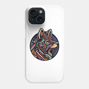 Design head husky tribal style Phone Case