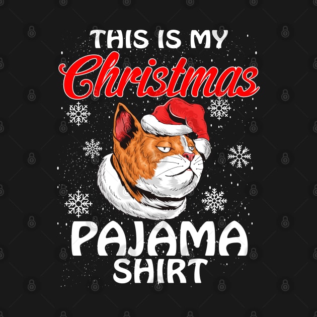 This is my Christmas Pajama Shirt CAT by intelus