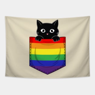 Cat pride pocket Tapestry