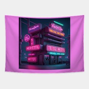 Neon Hotel Tapestry