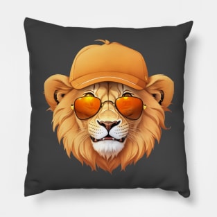 Summer Lion T-Shirt Pillow