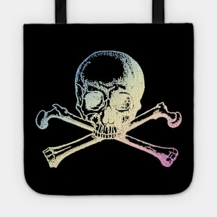 Pastel skull and crossbones Tote