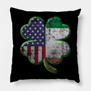 Irish American Flag St Patricks Day T-Shirt Pillow