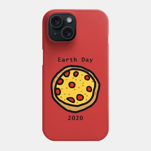 Pizza for Earth Day Phone Case by ellenhenryart