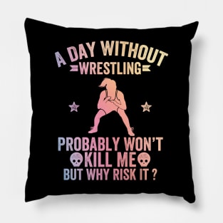 female wrestlers - Funny wrestling Girl Pillow