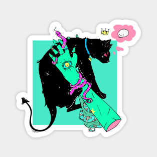 Spooky Kitty Magnet