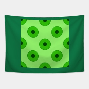 Dark Green vintage duplo dots Tapestry