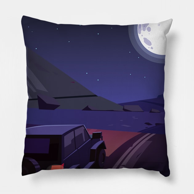 Nightrider Jeep Pillow by wearapex