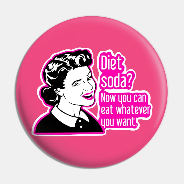 Diet Soda Pin by TimAddisonArt