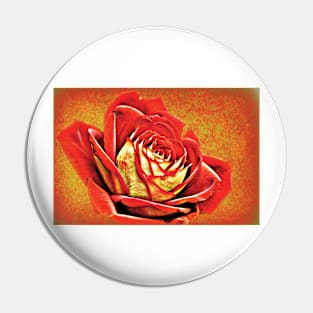 Red Rosey Pin