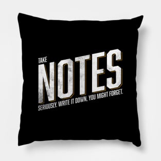 Take Notes Pillow