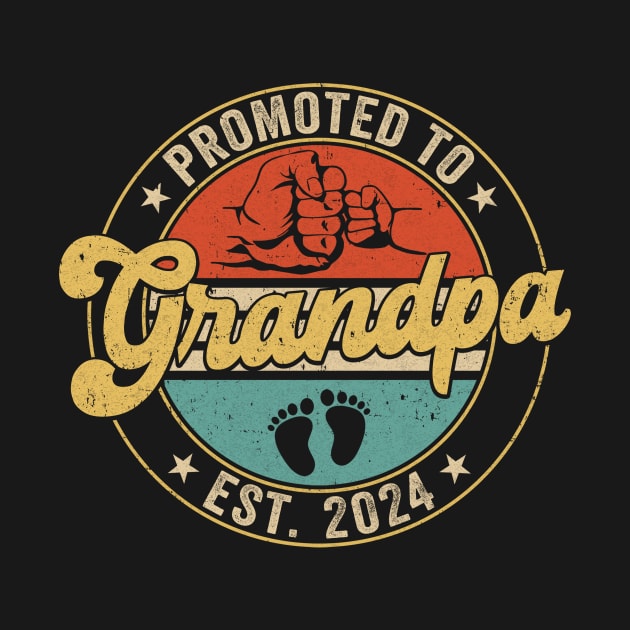 Promoted To Grandpa 2024 Pregnancy New First Grandpa Retro by Achim Conrad