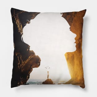 Women Surreal Pillow