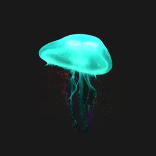 Teal Electric Jellyfish T-Shirt