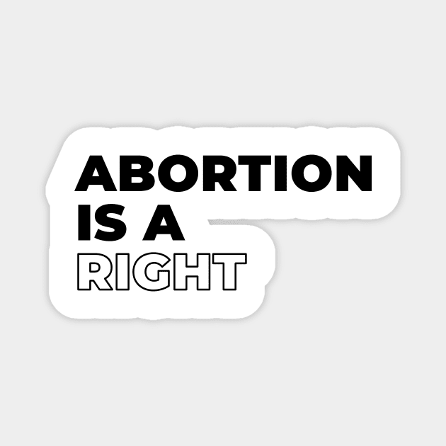 Abortion Feminist Women's Right Pro Life Human Rights Magnet by Arnze