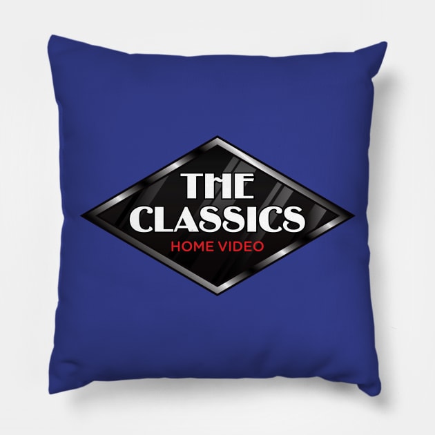 The Classics - Black Diamond Pillow by Flip City Tees