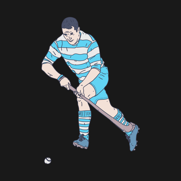 Shinty - Ball Player - Scottish National Game by DeWinnes