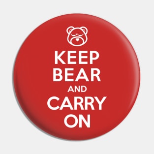 Keep Bear and Carry On Pin