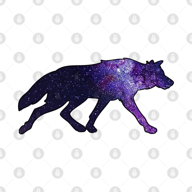 Wolf Galaxy by  The best hard hat stickers 