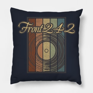 Front 242 Vynil Silhouette Pillow