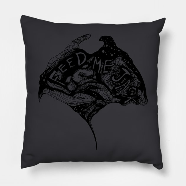 feed me Pillow by Organized Atoms