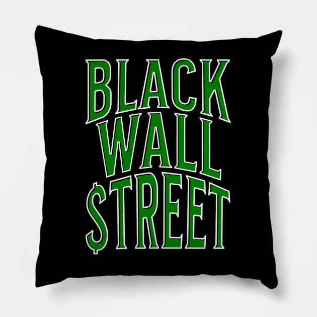 Black Wall Street Pillow by UrbanLifeApparel