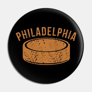 Retro Philadelphia Puck Hockey Pin