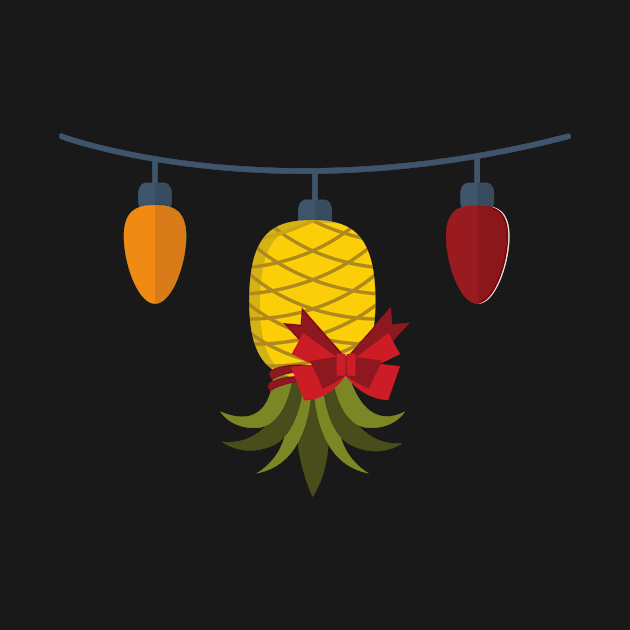 Hanging Pineapple Christmas Lights by CreateWhite