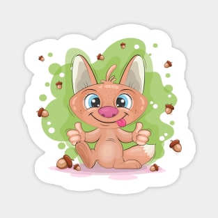 Cute cartoon fox Magnet