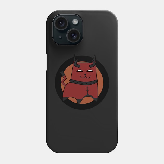 Devil Cat Cartoon | Devil Kitten | Cute Cat Phone Case by DepicSpirit