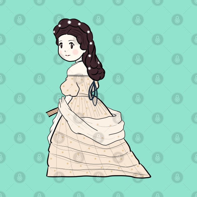 Cute Historical Characters - Empress Elisabeth Sissi of Austria by MariOyama