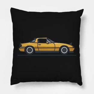 Sunburst yellow miata Pillow