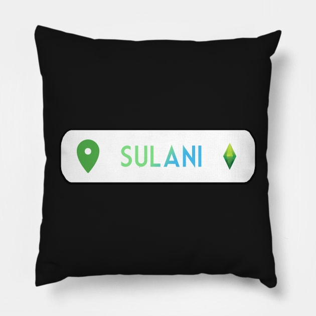 Sulani Location- The Sims 4 Pillow by BurritoKitty