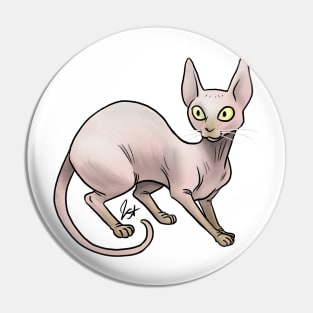 Cat - Sphinx Cat - Pink Pin