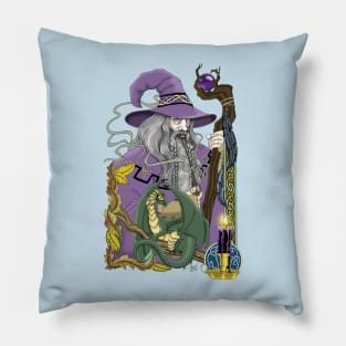 Wizard and Dragon Pillow