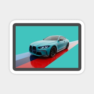 M4 Competition Sports car Magnet