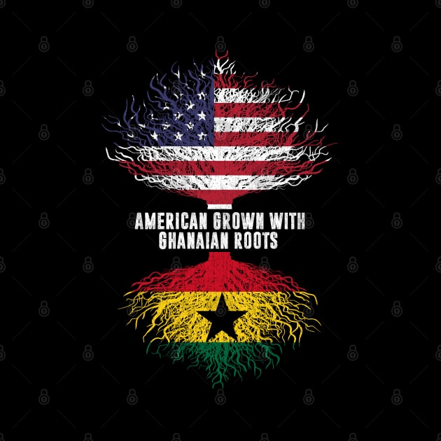 American Grown with Ghanaian Roots USA Flag by silvercoin