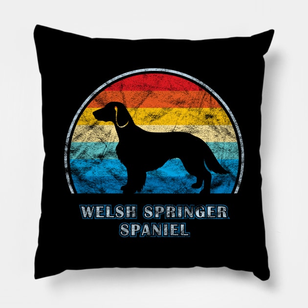 Welsh Springer Spaniel Vintage Design Dog Pillow by millersye