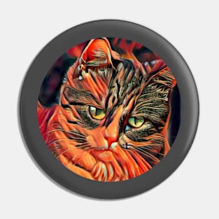 Bright-Eyed floppy cat Pin